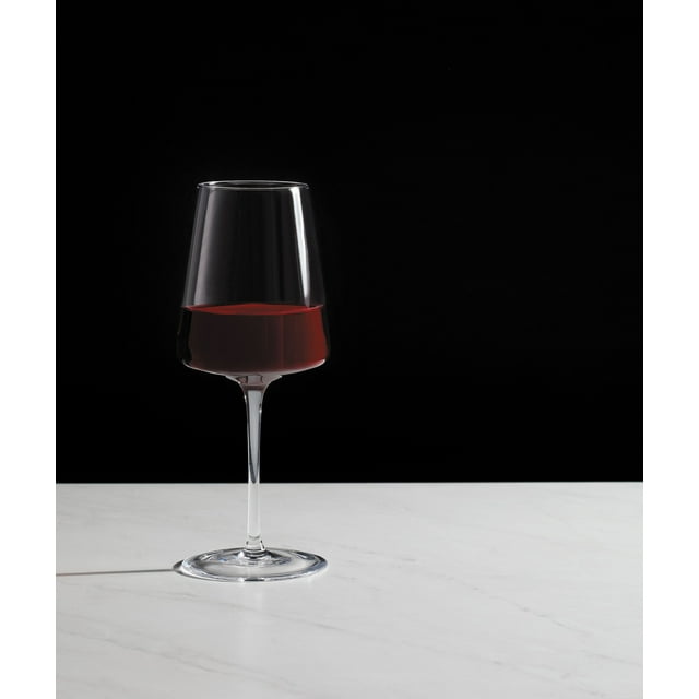 Clear Flared Red Wine Glass with Stem -4 Pcs Clear Flared Red Wine Glass with Stem -4 Pcs